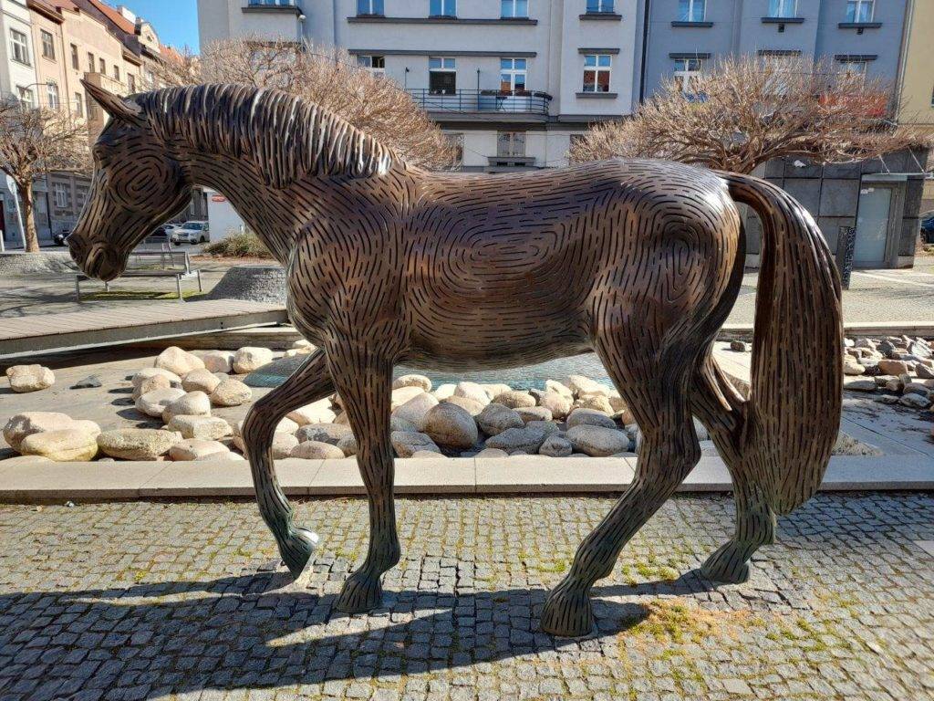 Šabachův park, Praha, kůň, horses. Prague e